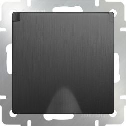 Розетка влагозащищенная Werkel W1171204 графит рифленый (WL04-SKGSC-01-IP44)