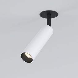 Diffe светильник встраиваемый белый/черный 8W 4200K 25040/LED Elektrostandard