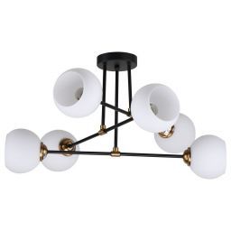 Потолочная люстра 20809/6BK+GD WT ЭкономСвет (EKONOMSVET 20809/6BK+GD WT) Потолочная люстра 20809/6BK+GD WT ЭкономСвет (EKONOMSVET 20809/6BK+GD WT)