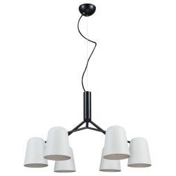 Подвесная люстра Crystal Lux ENRIQUE SP6 BLACK/WHITE