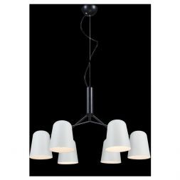 Подвесная люстра Crystal Lux ENRIQUE SP6 BLACK/WHITE
