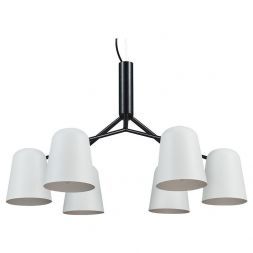 Подвесная люстра Crystal Lux ENRIQUE SP6 BLACK/WHITE