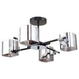 Светильник потолочный Linvel LV 9412/4 Шерцах Чёрный/хром Е14 40W D520 H270мм (LINVEL LV 9412/4 Шерцах Чёрный/хром Е14 40W) Светильник потолочный Linvel LV 9412/4 Шерцах Чёрный/хром Е14 40W D520 H270мм (LINVEL LV 9412/4 Шерцах Чёрный/хром Е14 40W)