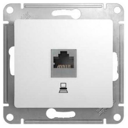 Розетка компьютерная Schneider Electric Glossa Бел RJ45 кат.5E GSL000181K