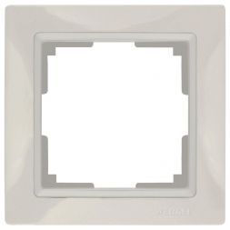 Рамка 1-местная Werkel W0012003 слоновая кость basic (WL03-Frame-01)