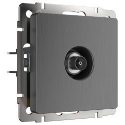 ТВ-розетка оконечная Werkel W1183004 графит рифленый (WL04-TV)
