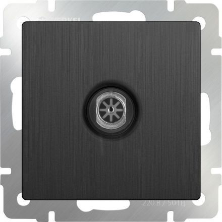 ТВ-розетка оконечная Werkel W1183004 графит рифленый (WL04-TV)
