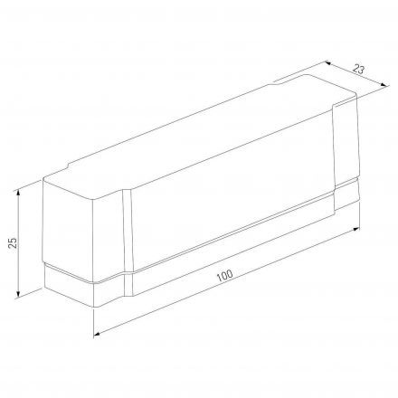 Flat Magnetic Короб для сетевого шнура (черный) Elektrostandard 85131/00