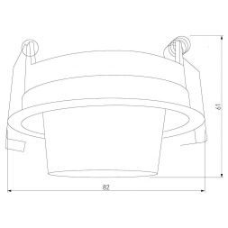 Потолочный светодиодный светильник Elektrostandard 25086/LED 8W 4000K чёрный
