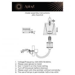 Бра Aployt APL.744.01.01 Zhaklin