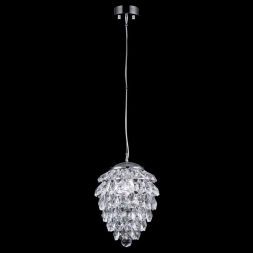 Светильник подвесной Crystal Lux CHARME SP1+1 LED CHROME/TRANSPARENT