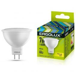Светодиодная лампа Ergolux LED-JCDR-7W-GU5,3-3K