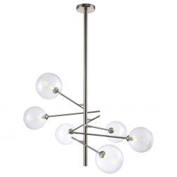 Подвесная люстра Crystal Lux MARCOS SP6 NICKEL