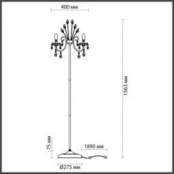 Торшер Odeon Light 4977/3F Versia