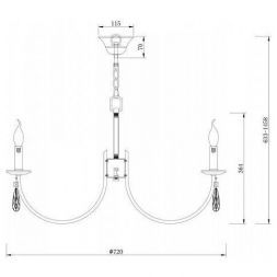 Подвесная люстра Freya Forte FR1006PL-08N
