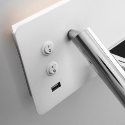 Настенный светодиодный светильник Elektrostandard Fant R LED белый/хром (MRL LED 1113)