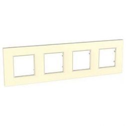 Рамка 4-ая Schneider Electric Unica Quadro Бежевый MGU2.708.25