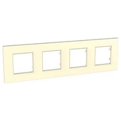 Рамка 4-ая Schneider Electric Unica Quadro Бежевый MGU2.708.25
