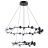 Подвесная светодиодная люстра Arte Lamp Dexter A3619SP-48BK
