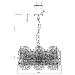 Подвесная люстра Maytoni MOD007PL-10G Aster