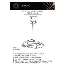 Подвесной светодиодный светильник Aployt APL.034.03.40