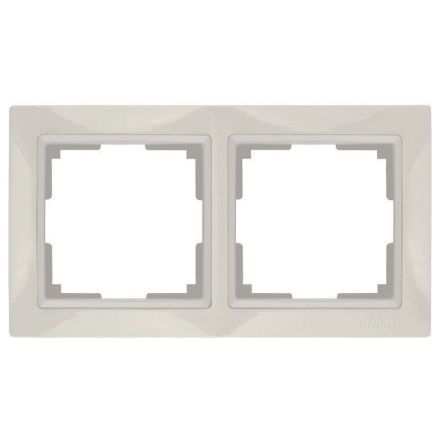 Рамка 2-местная Werkel W0022003 слоновая кость basic (WL03-Frame-02)