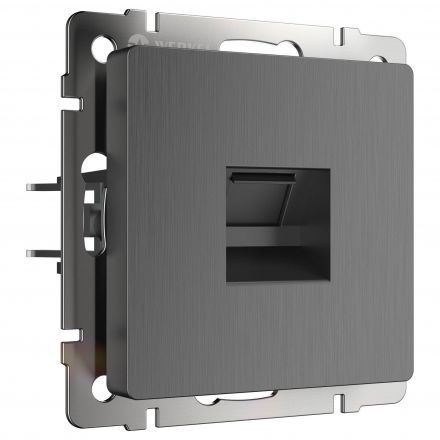 Розетка Ethernet RJ-45 Werkel W1181004 графит рифленый (WL04-RJ-45)