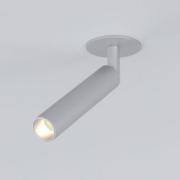 Diffe светильник встраиваемый серебряный 5W 4200K 25027/LED Elektrostandard