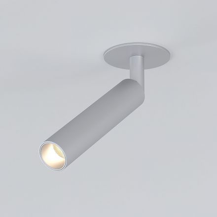 Diffe светильник встраиваемый серебряный 5W 4200K 25027/LED Elektrostandard