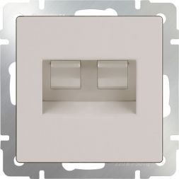 Розетка компьютерная Werkel RJ-45 + ТФ RJ-11 W1182103 слоновая кость (WL03-RJ11-45-ivory)