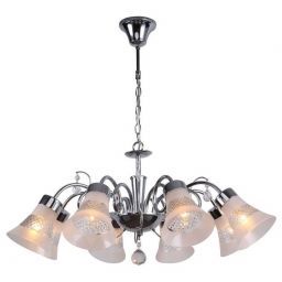 Люстра LV 9138/8 Сильфида Хром E14 40W Linvel D740 H700мм (LINVEL LV 9138/8 Хром E14 40W)