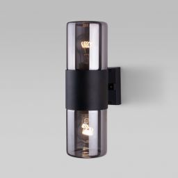 Уличный настенный светильник Roil чёрный/дымчатый плафон IP54 Elektrostandard 35125/D (ESTD 35125/D) Уличный настенный светильник Roil чёрный/дымчатый плафон IP54 Elektrostandard 35125/D (ESTD 35125/D)