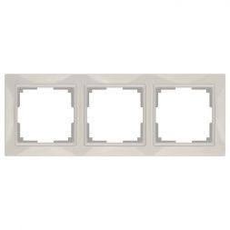 Рамка 3-местная Werkel W0032003 слоновая кость basic (WL03-Frame-03)
