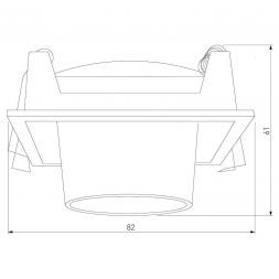 Потолочный светодиодный светильник Elektrostandard 25087/LED 8W 4000K чёрный