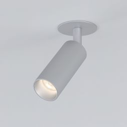 Diffe светильник встраиваемый серебряный 8W 4200K 25039/LED Elektrostandard