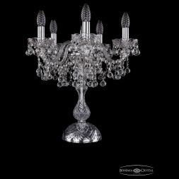 Настольная лампа Bohemia Ivele Crystal 1409L/5/141-47/Ni