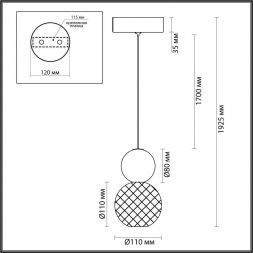 Подвесной светодиодный светильник Odeon Light 5007/7L Crystal
