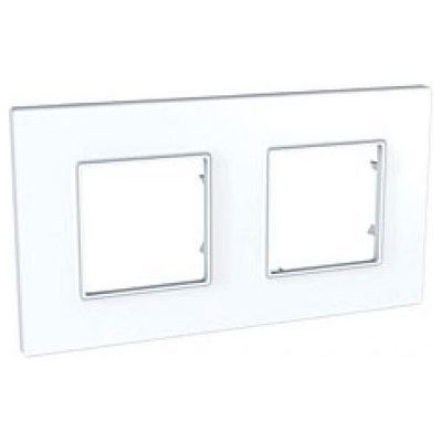 Рамка 2-ая Schneider Electric Unica Quadro Белый MGU2.704.18