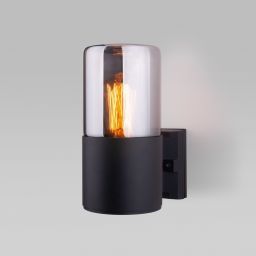 Уличный настенный светильник Roil чёрный/дымчатый плафон IP54 Elektrostandard 35125/U (ESTD 35125/U) Уличный настенный светильник Roil чёрный/дымчатый плафон IP54 Elektrostandard 35125/U (ESTD 35125/U)