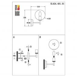 Бра Evoluce SL424.401.01 ROSELLO