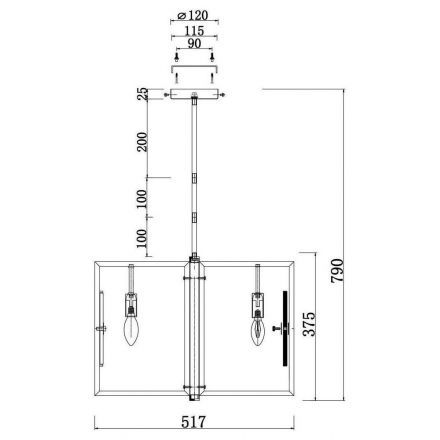 Подвесная люстра Maytoni MOD099PL-06G Marmo