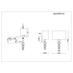 Светильник настенный Evoluce SLE105701-01 RAMER