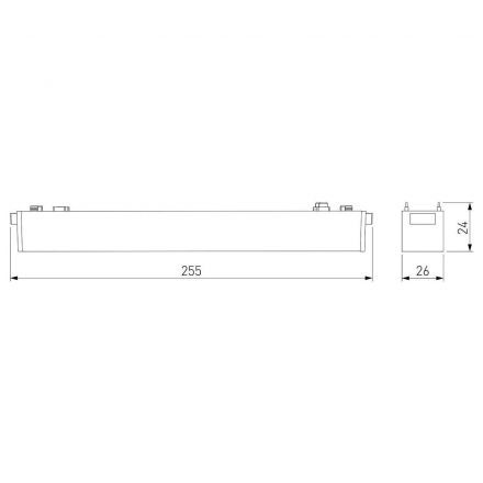 Flat Magnetic Трансформатор 200W (черный) Elektrostandard