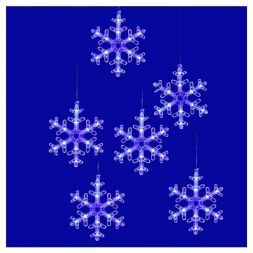 Занавес фигурный для помещений Uniel ULD-E1503-072/DTA BLUE IP20 SNOWFLAKES-3