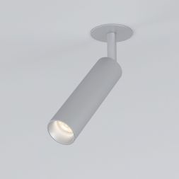 Diffe светильник встраиваемый серебряный 8W 4200K 25040/LED Elektrostandard