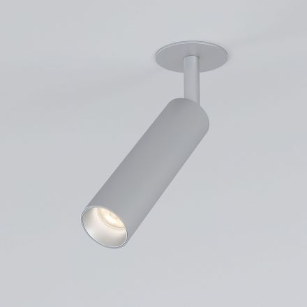 Diffe светильник встраиваемый серебряный 8W 4200K 25040/LED Elektrostandard