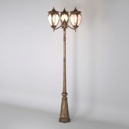 Уличный светильник на столбе Elektrostandard Andromeda F/3 (GLYF-8024F/3) черное золото (ESTD Andromeda F/3 черное золото) Уличный светильник на столбе Elektrostandard Andromeda F/3 (GLYF-8024F/3) черное золото (ESTD Andromeda F/3 черное золото)