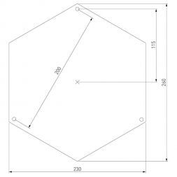 Уличный светильник на столбе Elektrostandard Andromeda F/3 (GLYF-8024F/3) черное золото