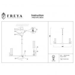 Подвесная люстра Freya FR5214PL-08CH Adeline