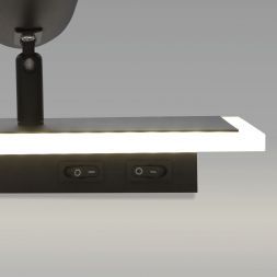 Настенный светодиодный светильник Eurosvet 20127/1 LED черный